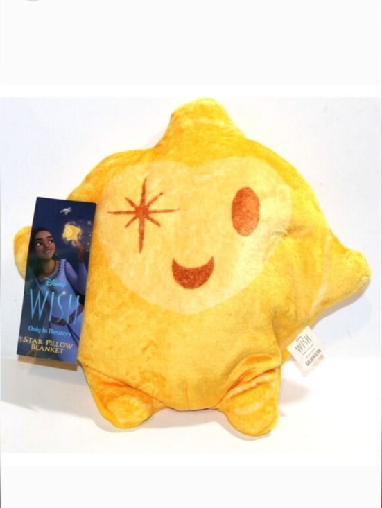 Disney Other - Disney Wish Star Pillow Blanket Theater Merchandise  Kids NWT